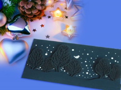 Новогодняя открытка «Деревья»